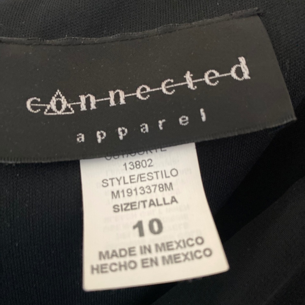 Connected Apparel Beautiful Black Cocktail Dress - Picture 7 of 13